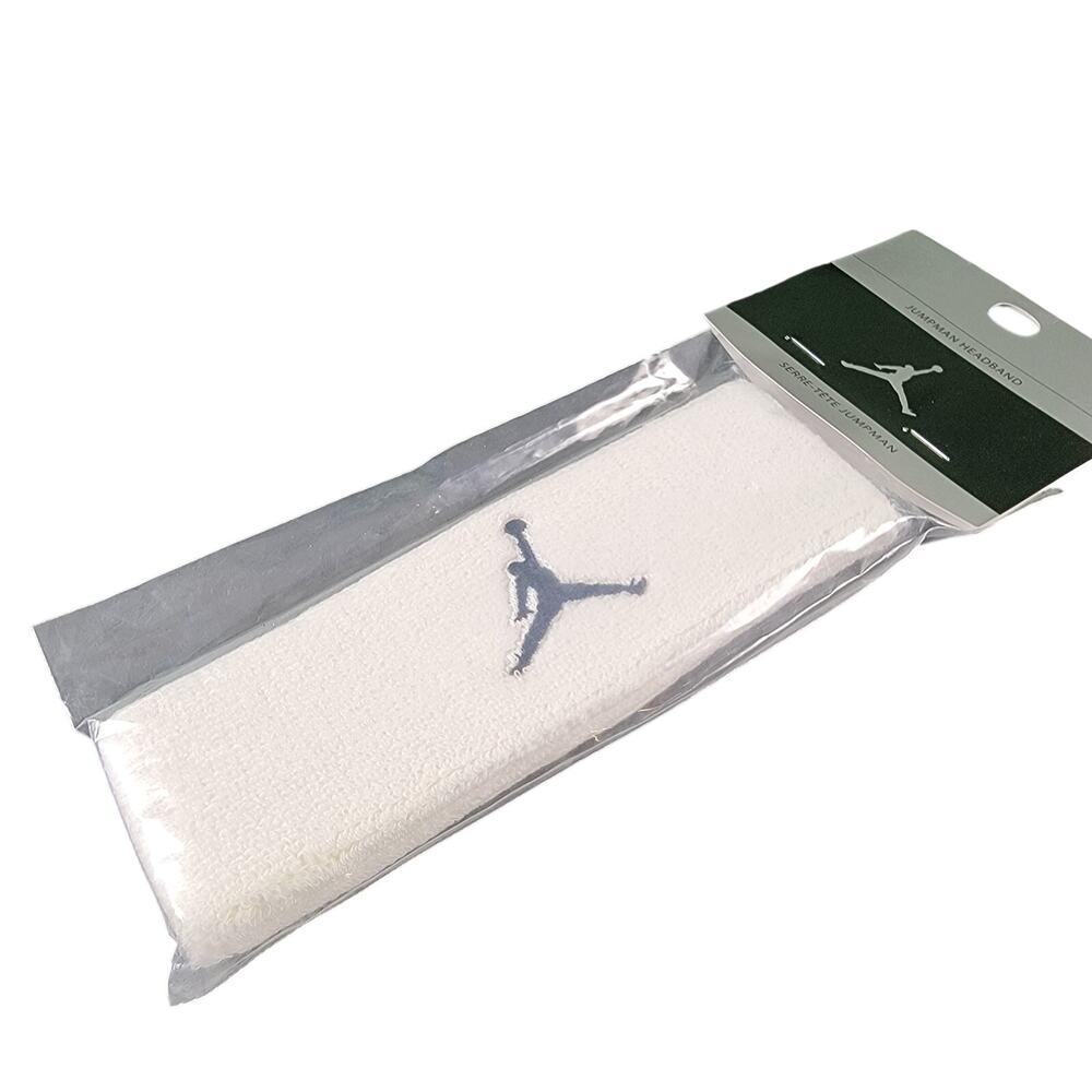 Vintage Nike Michael Jordan Jumpman Sweat Headband NEW White/Black 591249-100